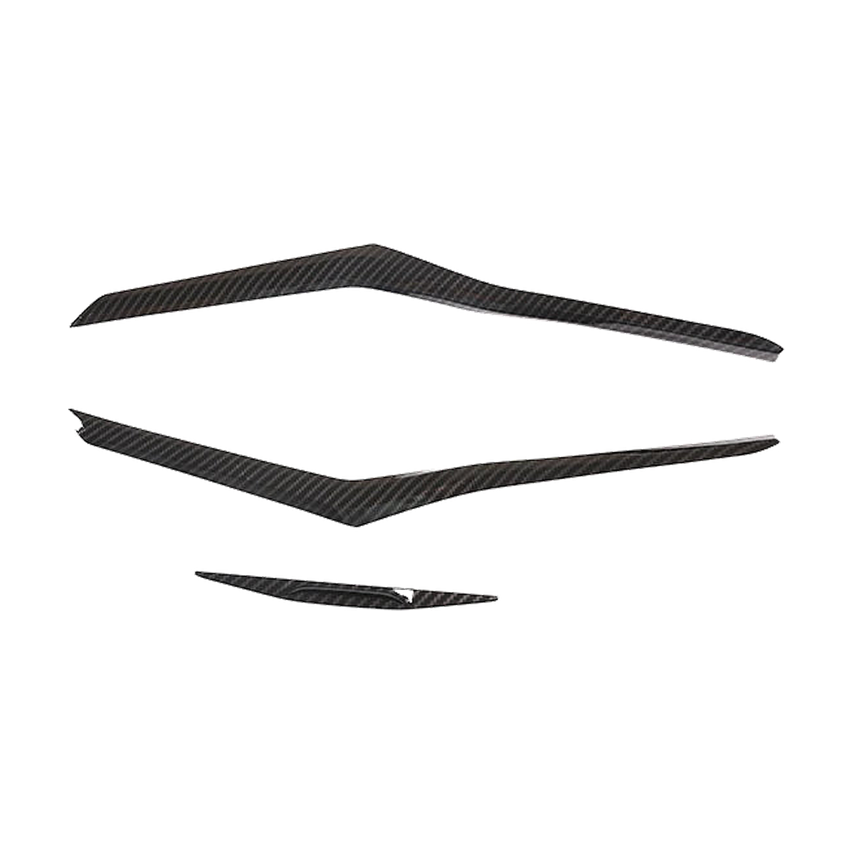 Carbon-look center console trim strips, set of 3, No. 17, for BMW 3 Series G20 LHD 2020-2022