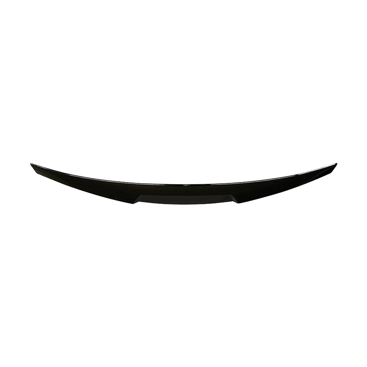 M4 style boot lip spoiler in gloss black, rear view, for BMW F32 / F33 / F36 4 Series