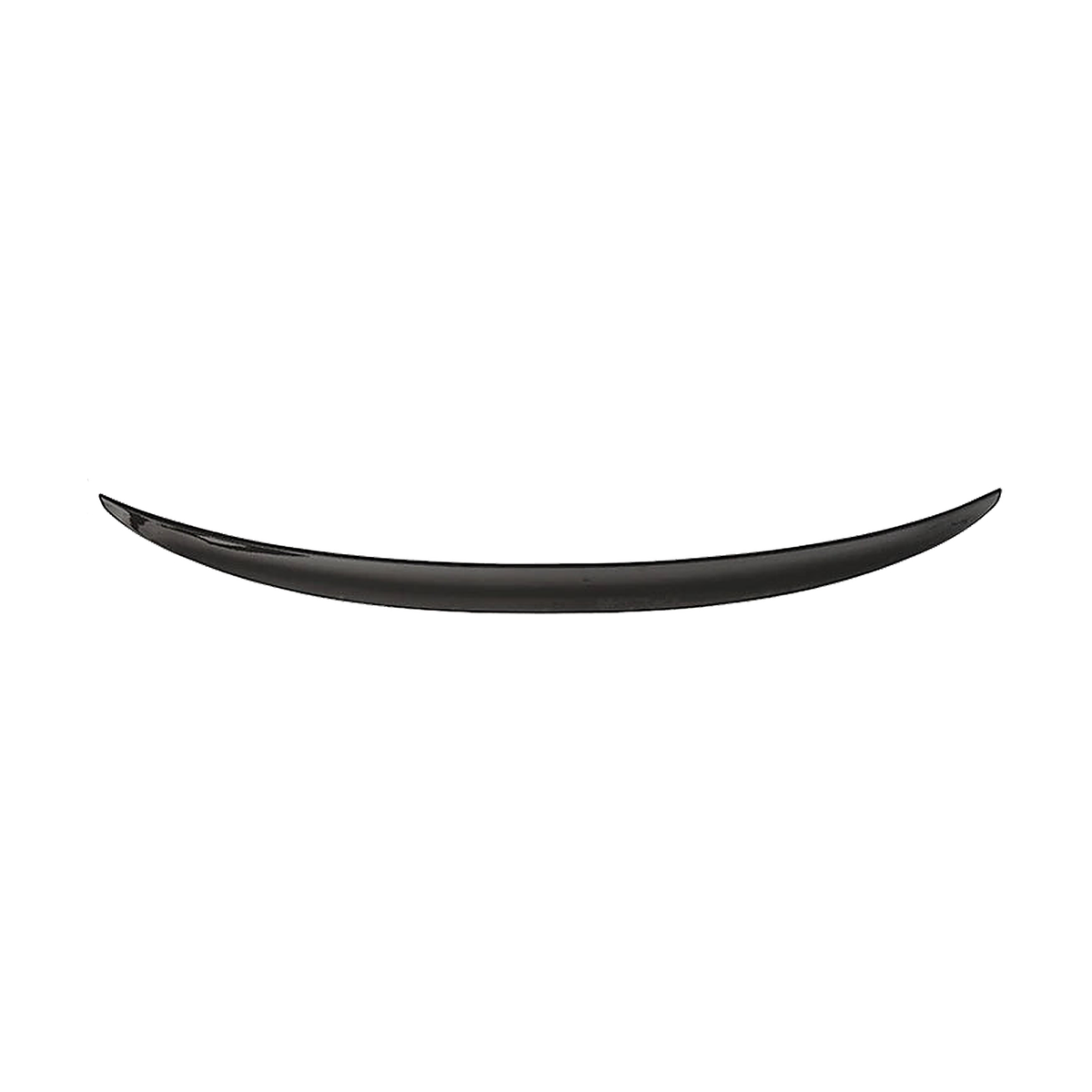 MP style boot lip spoiler in gloss black, rear view, for BMW F32 / F33 / F36 4 Series