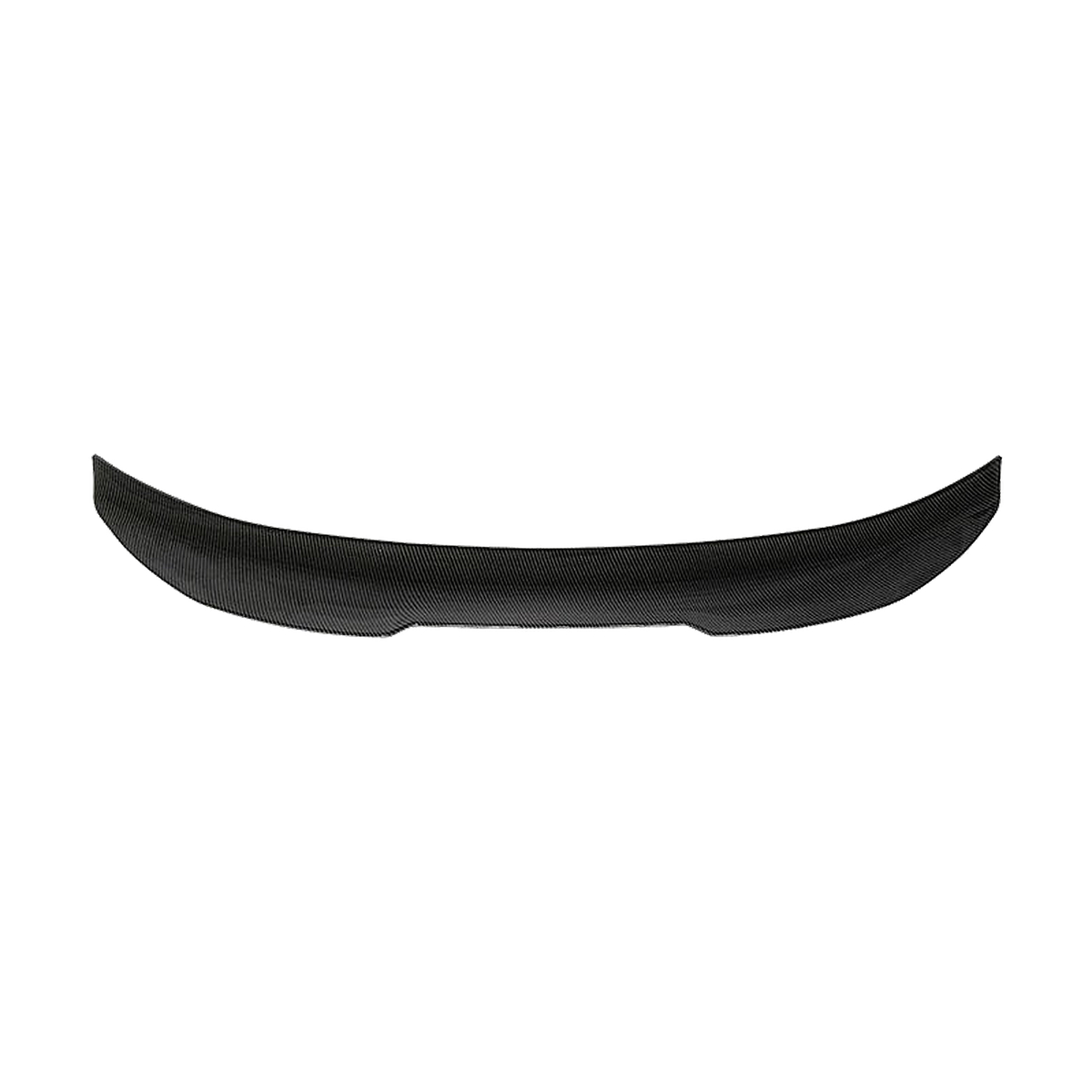 PSM style boot lip spoiler in carbon look finish, rear view, for BMW F32 / F33 / F36 4 Series
