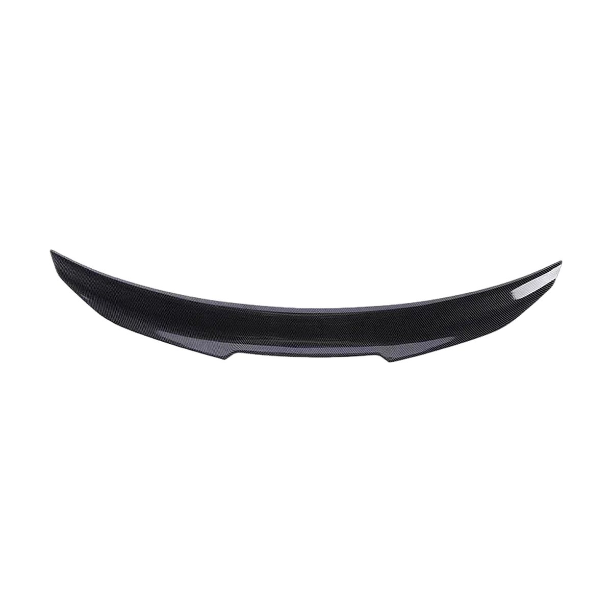 Carbon look PSM style rear boot spoiler, front view, for BMW F36 Gran Coupe