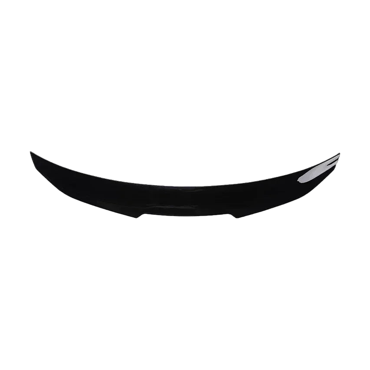 Gloss black PSM style rear boot spoiler, front view, for BMW F32 / F33