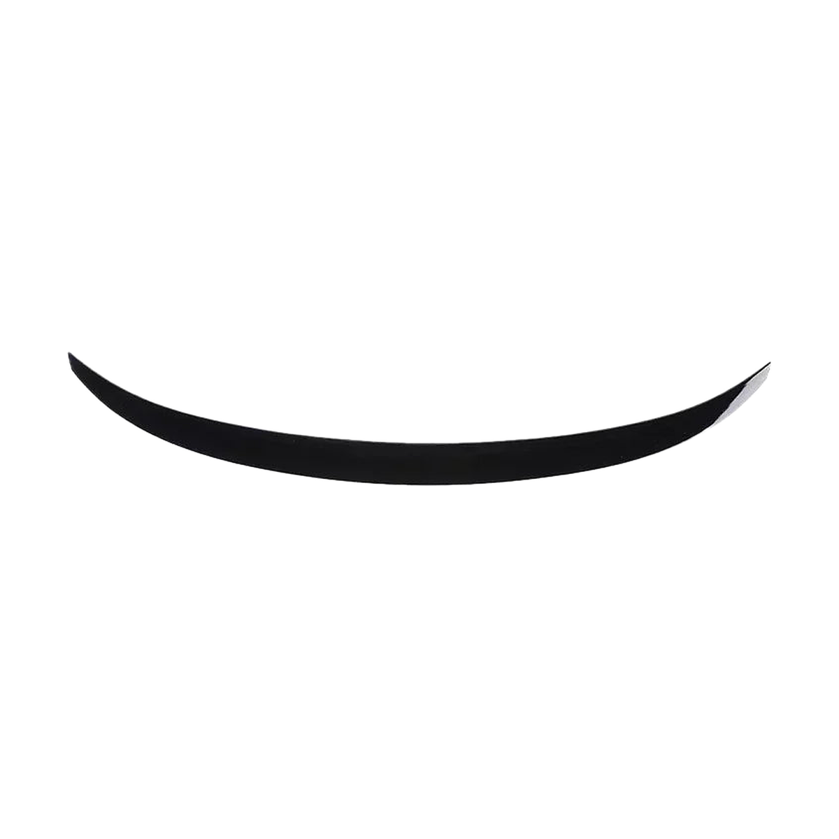 Gloss black P style (M Performance) rear boot spoiler, front view, for BMW F36 Gran Coupe