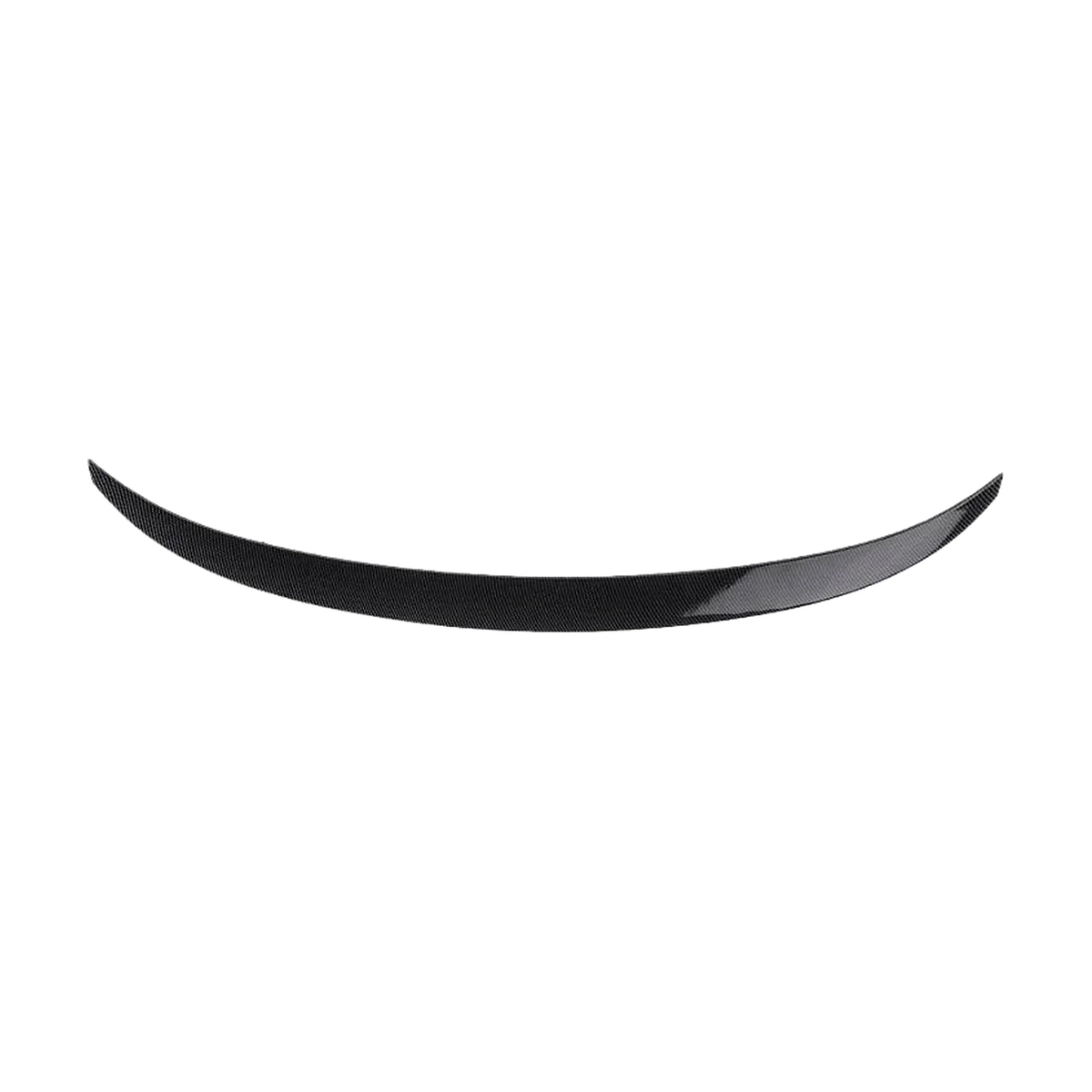 Carbon look P style (M Performance) rear boot spoiler, front view, for BMW F36 Gran Coupe