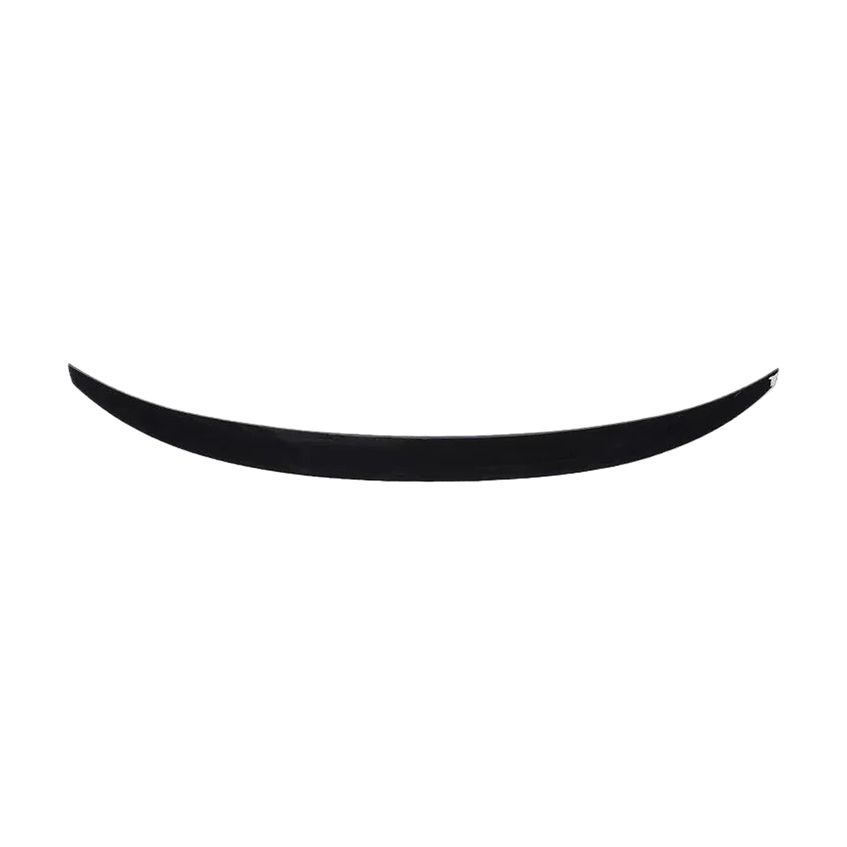 Gloss black P style (M Performance) rear boot spoiler, front view, for BMW F32 Coupe