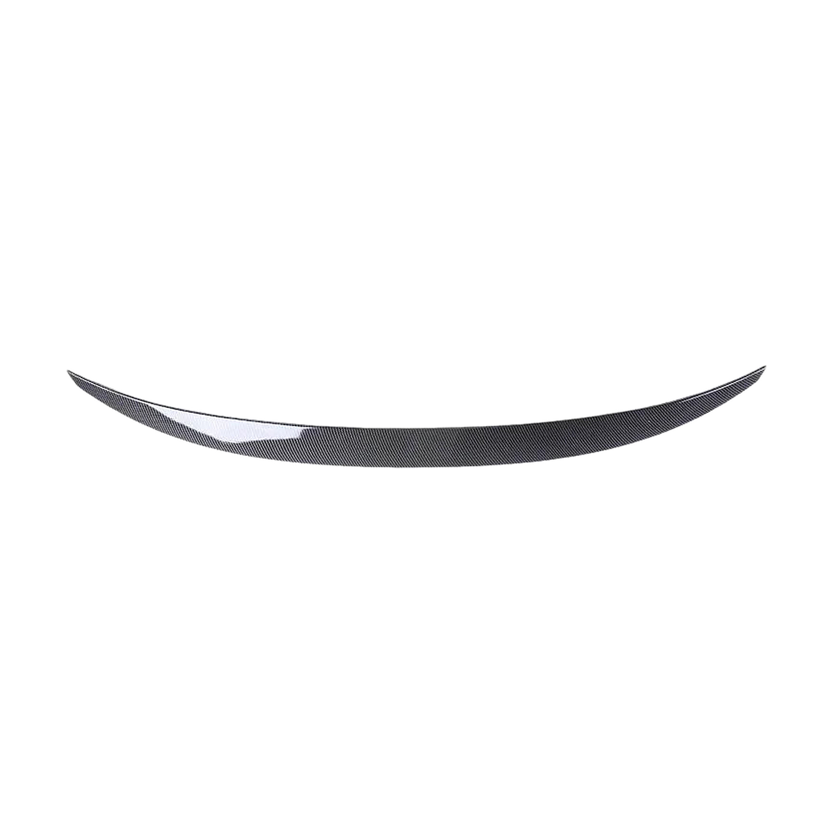 Carbon look P style (M Performance) rear boot spoiler, front view, for BMW F32 Coupe