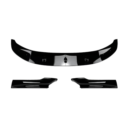 Gloss black front lip splitter with side winglets, full set for BMW 5 Series F10, F11 M Sport (2013-2016)