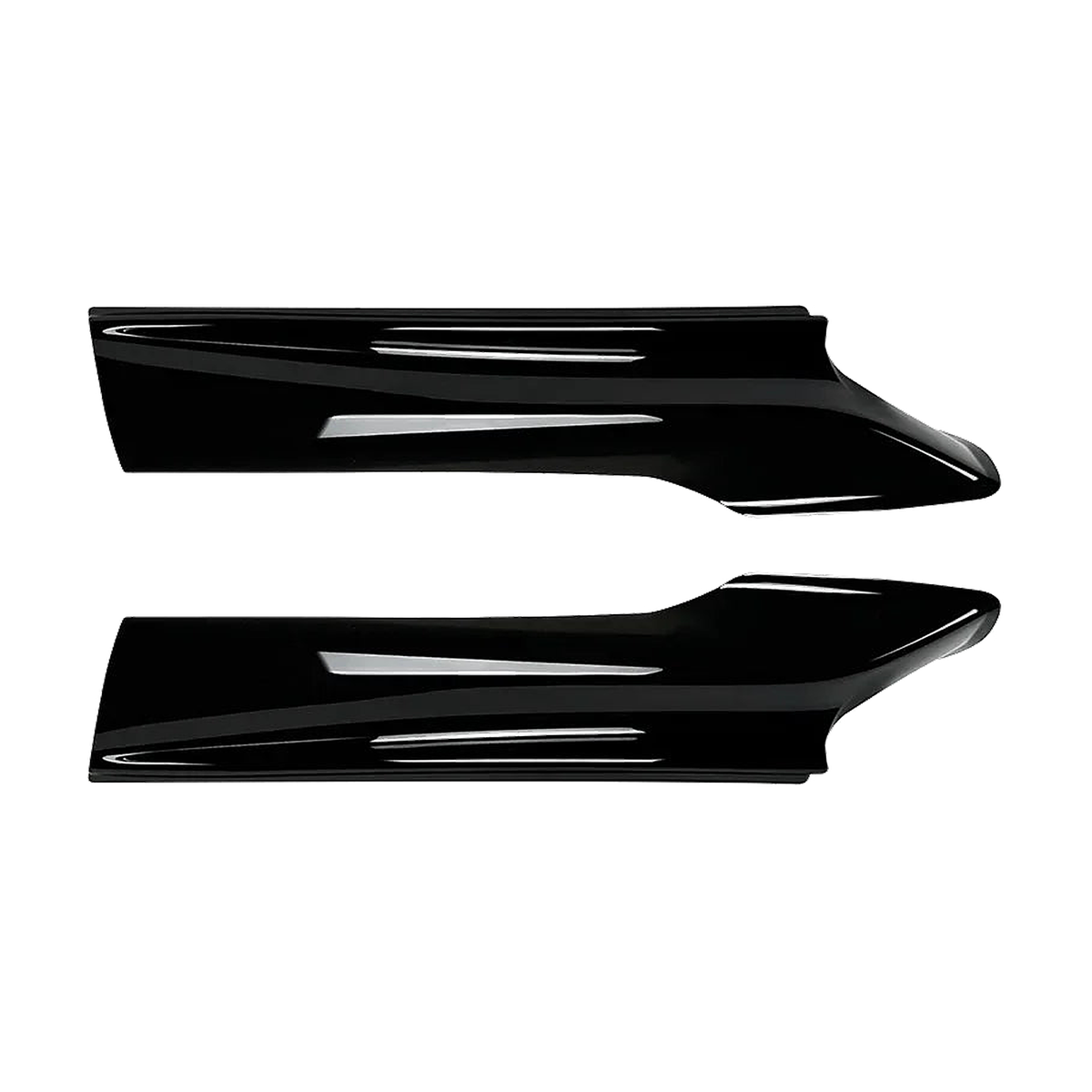 Gloss black side winglets pair for BMW 5 Series F10, F11 M Sport (2013-2016)