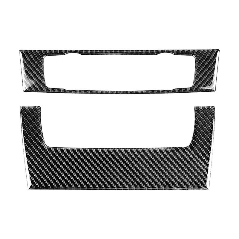 Carbon fibre climate and radio panel cover, Style B, for BMW E90, E92, E93 (2005-2012)