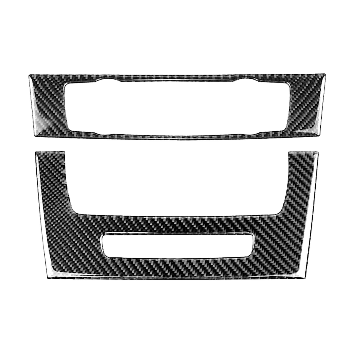 Carbon fibre climate and radio panel cover, Type A, for BMW E90, E92, E93 (2005-2012)