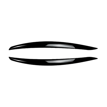 Gloss black headlight eyebrows pair for BMW E92 / E93 Pre-LCI