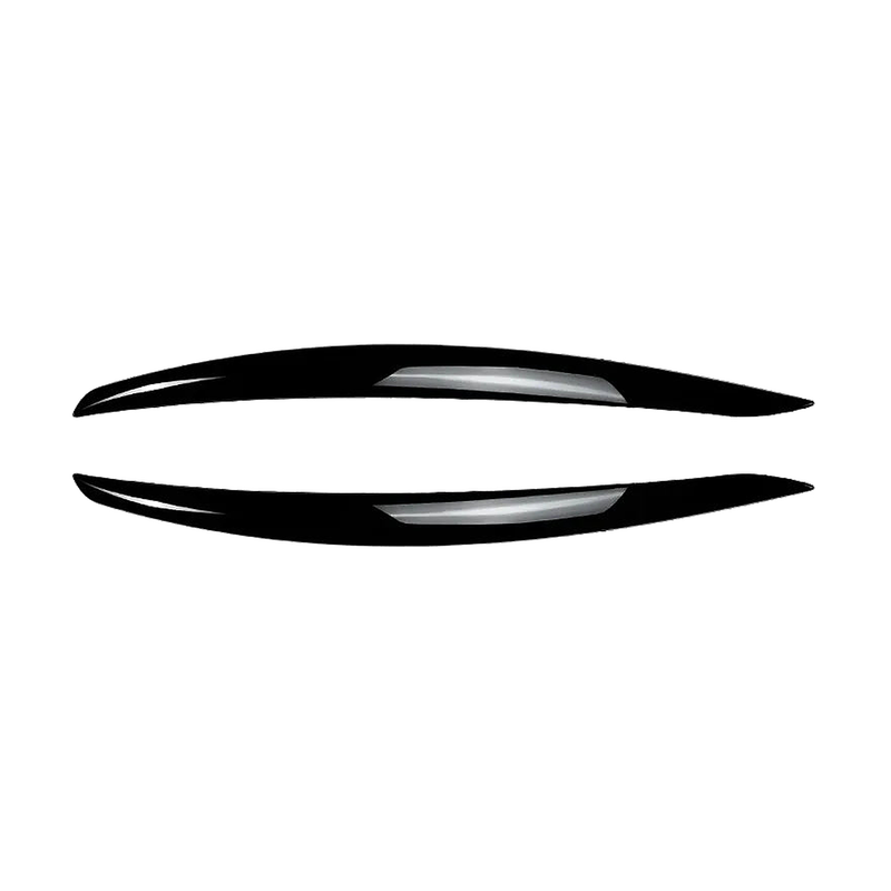 Gloss black headlight eyebrows pair for BMW E92 / E93 Pre-LCI