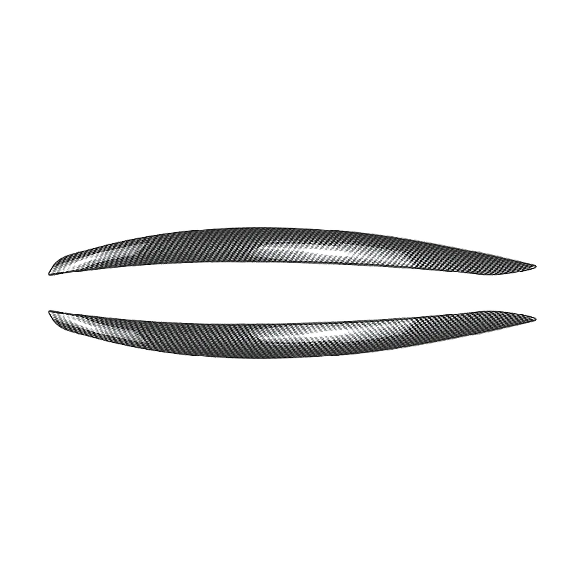 Carbon fiber look headlight eyebrows pair for BMW E92 / E93 Pre-LCI