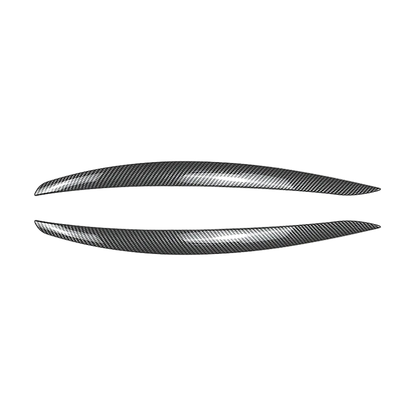 Carbon fiber look headlight eyebrows pair for BMW E92 / E93 Pre-LCI