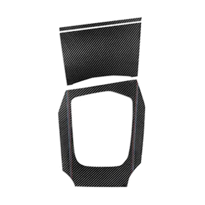 3D carbon fiber leather gear shift panel cover, high configuration, RHD, for BMW G20 / G28 / G23 / G42