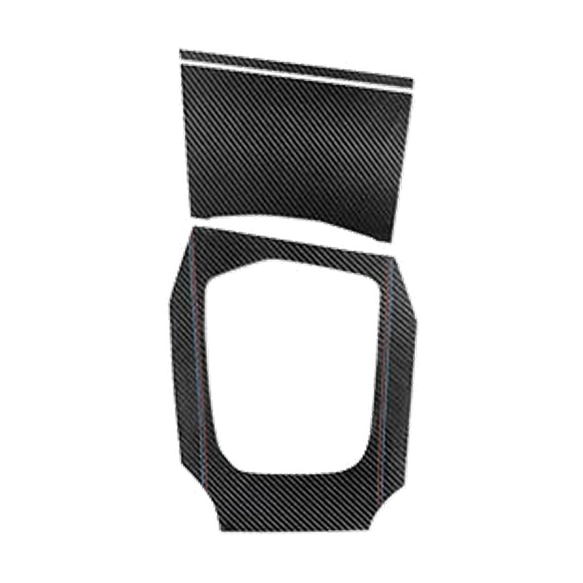 3D carbon fiber leather gear shift panel cover, high configuration, LHD, for BMW G20 / G28 / G23 / G42