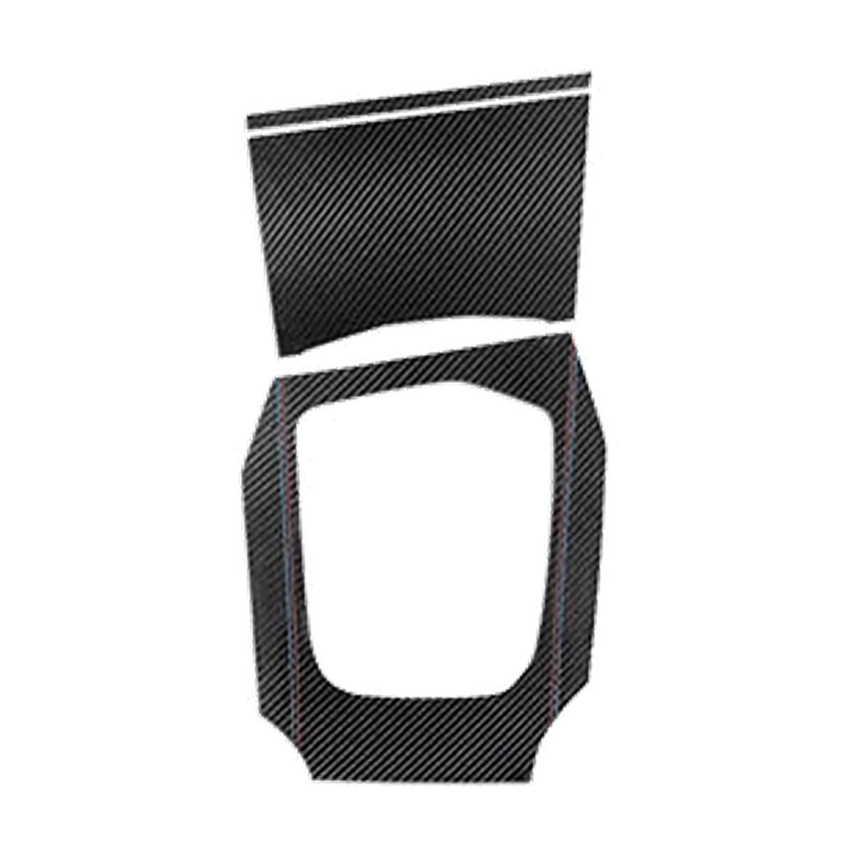 3D carbon fiber leather gear shift panel cover, standard version, RHD, for BMW G20 / G28 / G23 / G42