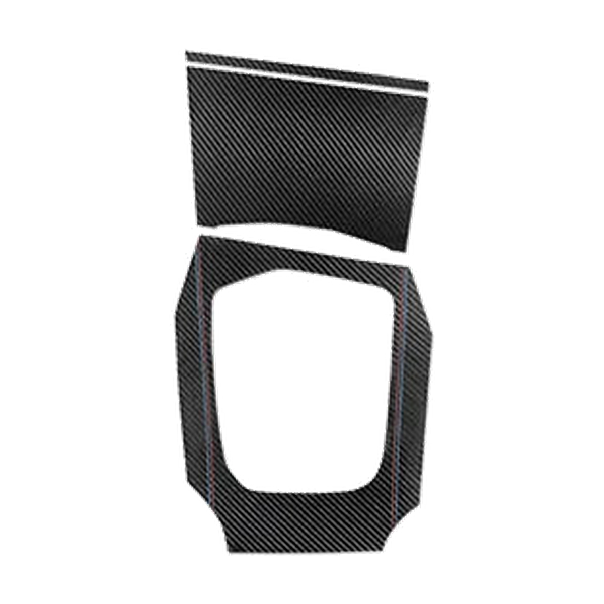 3D carbon fiber leather gear shift panel cover, standard version, LHD, for BMW G20 / G28 / G23 / G42