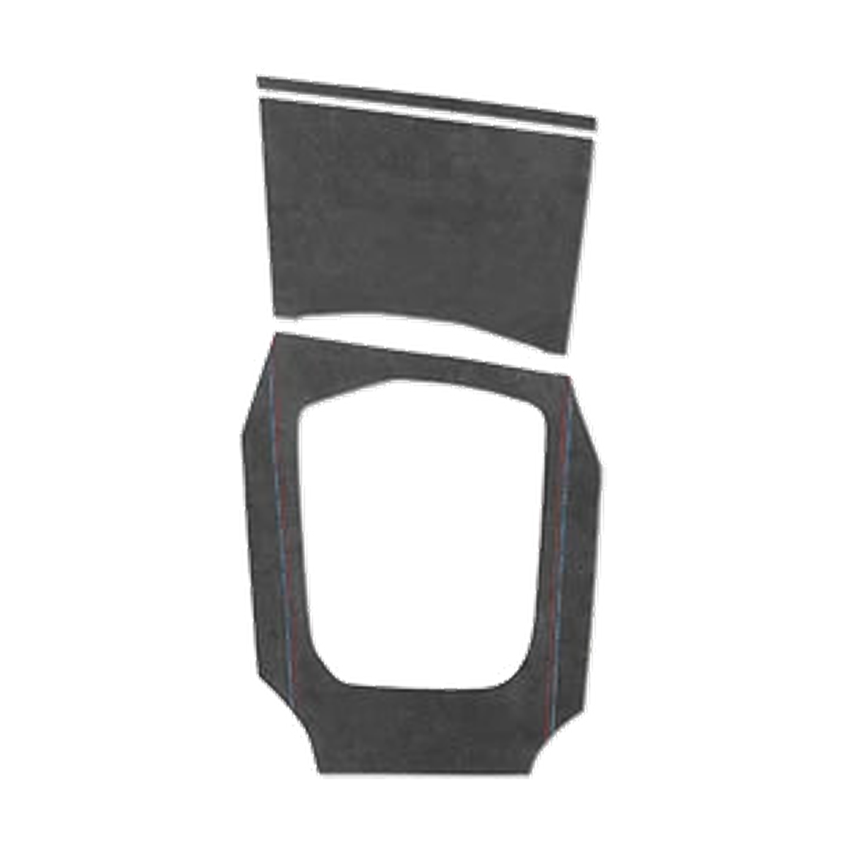 Black Alcantara gear shift panel cover, high configuration, LHD, for BMW G20 / G28 / G23 / G42