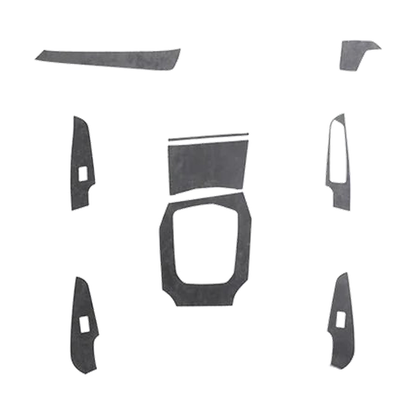 9 piece suede centre console and window switch trim set, right hand drive, for BMW G20 / G28 / G23