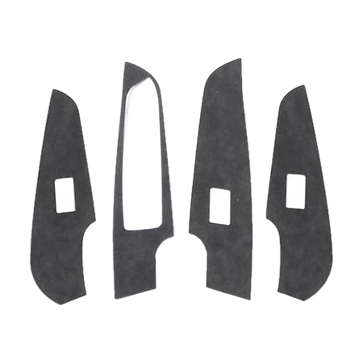Four suede door window switch trim covers, left hand drive, for BMW G20 / G28 / G23