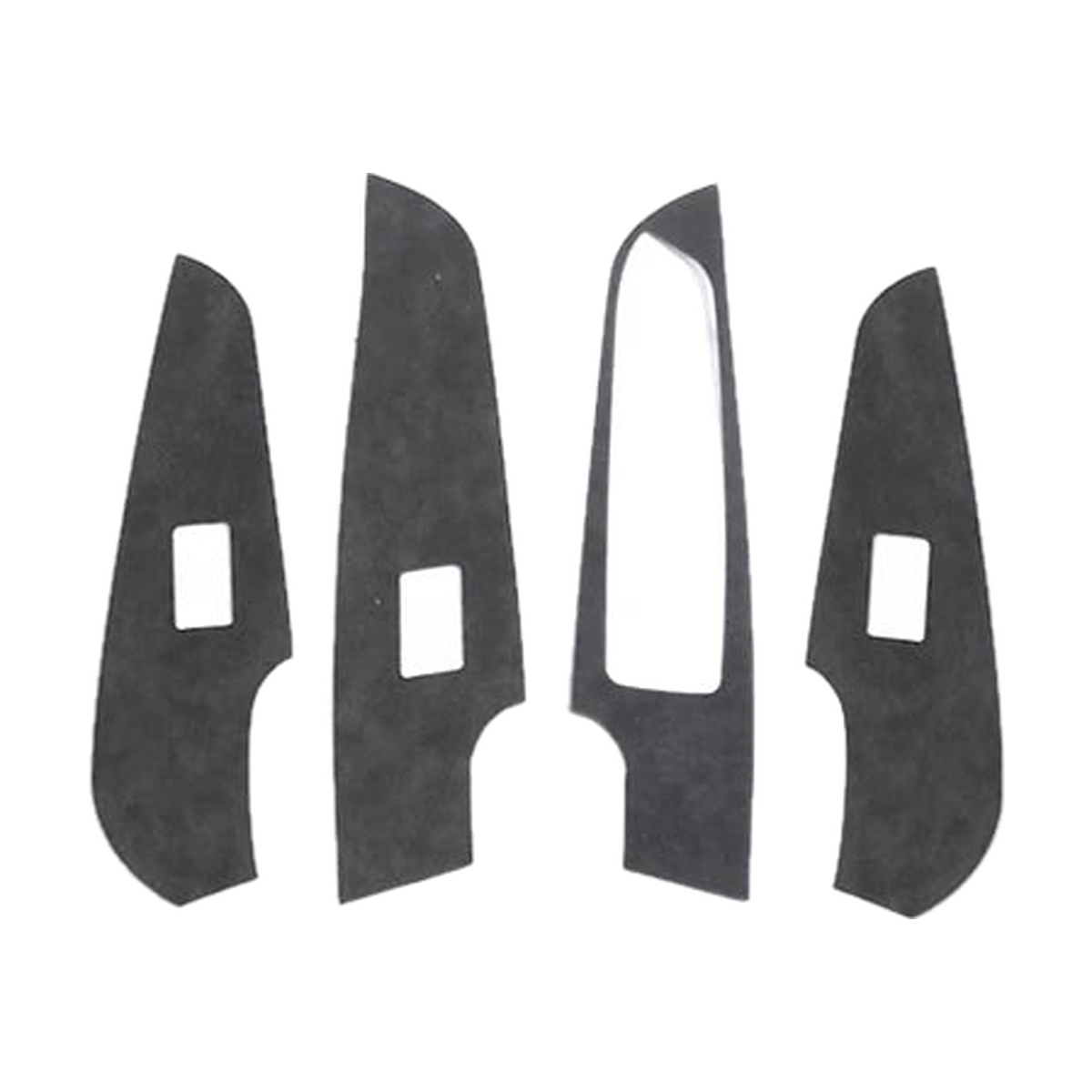 Four suede door window switch trim covers, right hand drive, for BMW G20 / G28 / G23