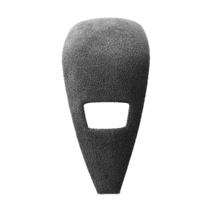 Suede gear shift knob cover, front view, for BMW G20 / G28 / G23