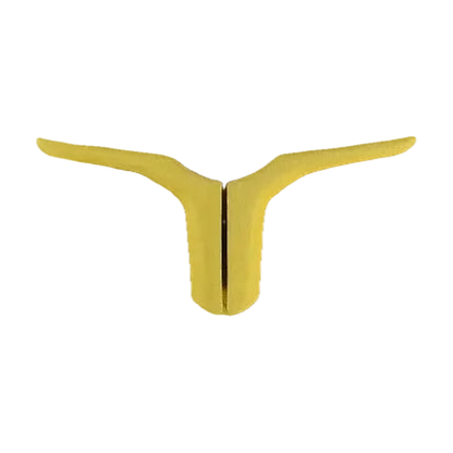 Yellow Alcantara suede steering wheel trim strip for BMW G20 / G29 / G30, front view