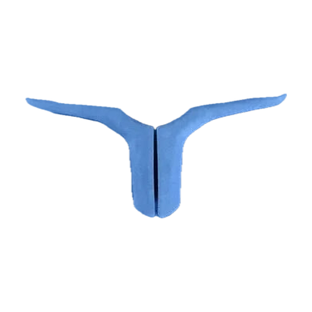 Blue Alcantara suede steering wheel trim strip for BMW G20 / G29 / G30, front view