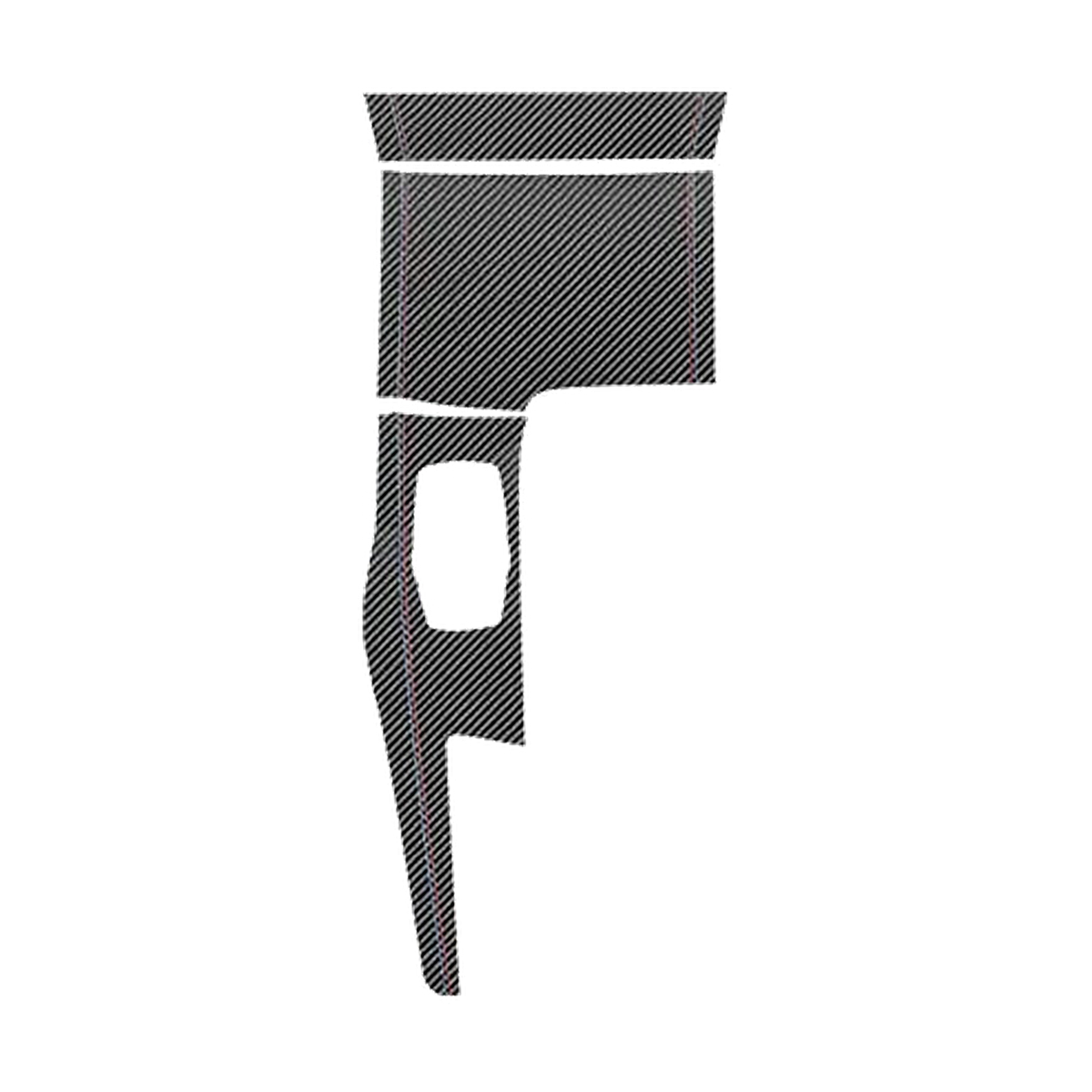 Carbon fiber look gear selector panel cover, right hand drive, for BMW 5 Series G30, G38 and 6 GT G32