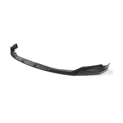 Carbon fiber look front splitter for BMW M3 G80 and M4 G82, G83 (2021-2023), angled view