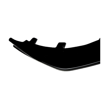 Gloss black front lip splitter, angled view, for BMW Z4 G29 M Sport (2019-2022)