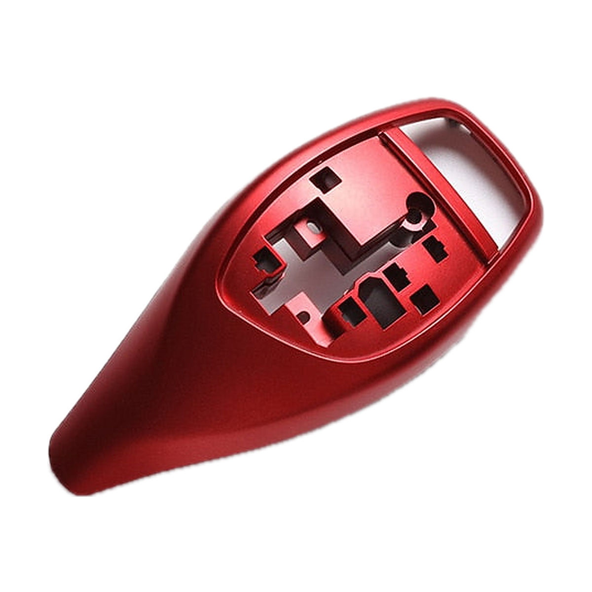 Red gear selector cover, Style B LHD, front view for BMW 1-6 Series, X3, X4 F20/F30/F10