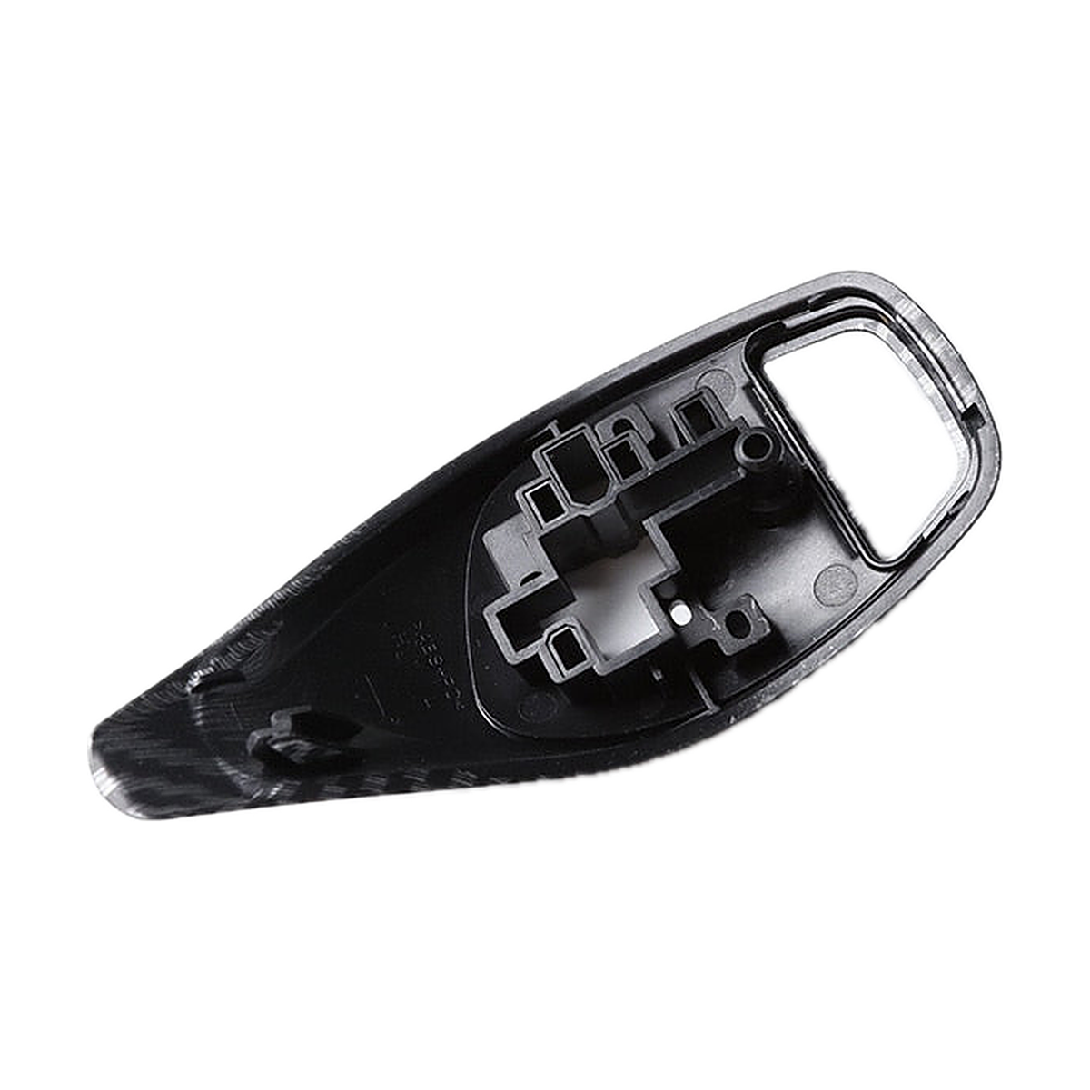 Carbon fiber look gear selector cover, underside view for BMW 1-6 Series, X3, X4 F20/F30/F10