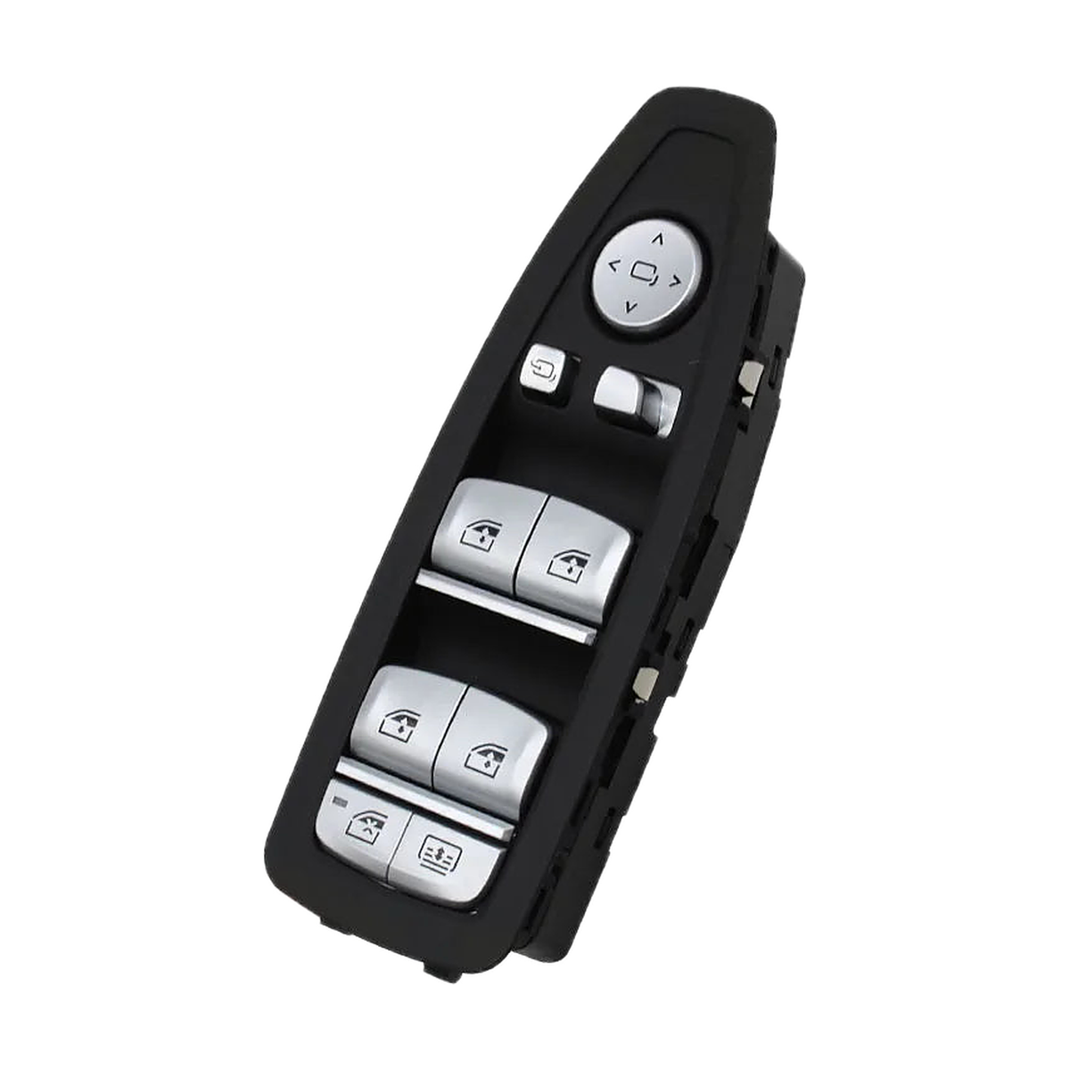 Black driver door window switch pod, Model B, for BMW F20, F30, F31, F34, F35