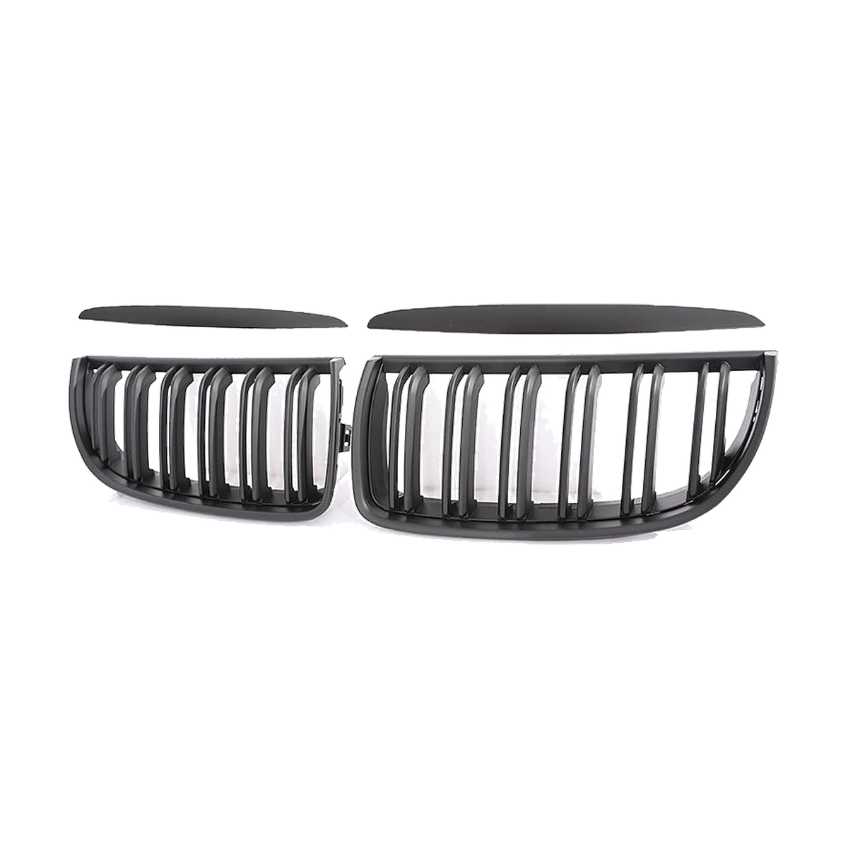 Matte black kidney grille pair for BMW 3 Series E90 / E91 Pre-LCI (2005-2008)