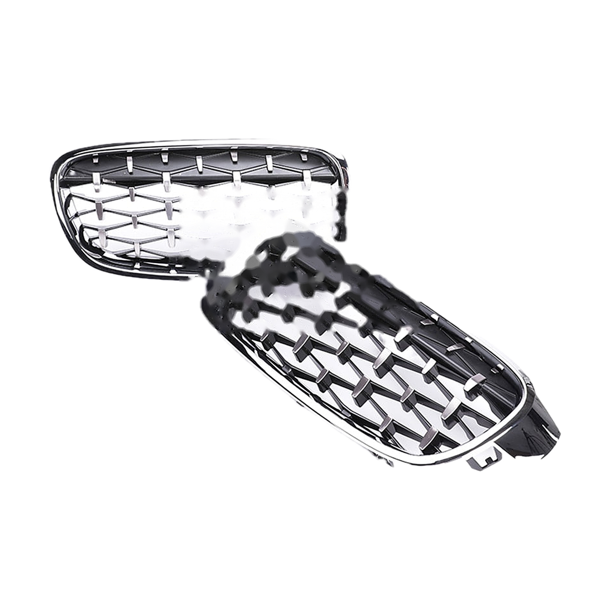 All chrome diamond mesh kidney grille pair, for BMW 3 Series F30 / F31 / F35 (2011-2019)