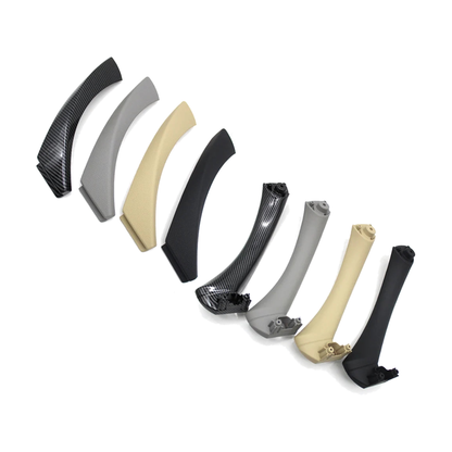 Door pull handle covers and inner handles in carbon look, gray, beige and black for BMW E90 / E91 / E92