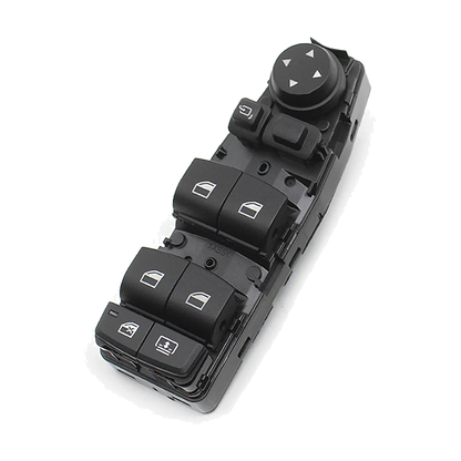 Model B 4-window master switch panel, black finish, for BMW F-Series F20, F30, F10, F25, F01 (LHD/RHD)