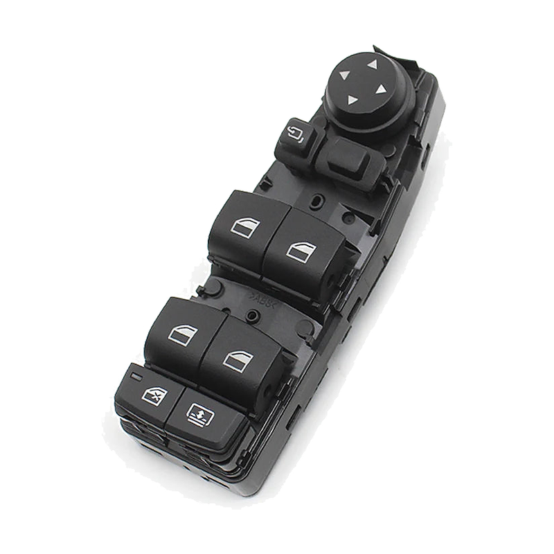 Model B 4-window master switch panel, black finish, for BMW F-Series F20, F30, F10, F25, F01 (LHD/RHD)