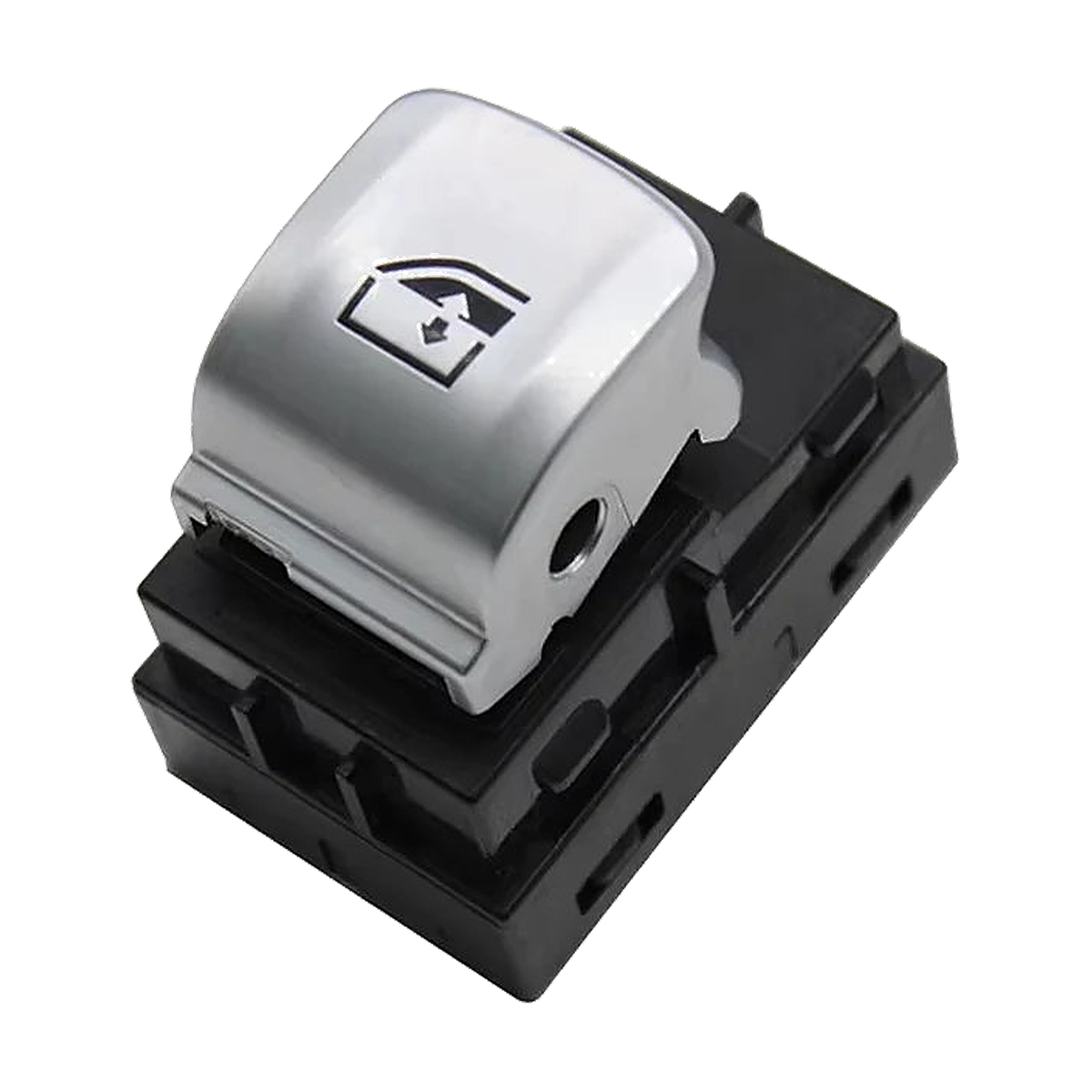 Small single window switch, chrome finish, for BMW F-Series F20, F30, F10, F25, F01 (LHD/RHD)