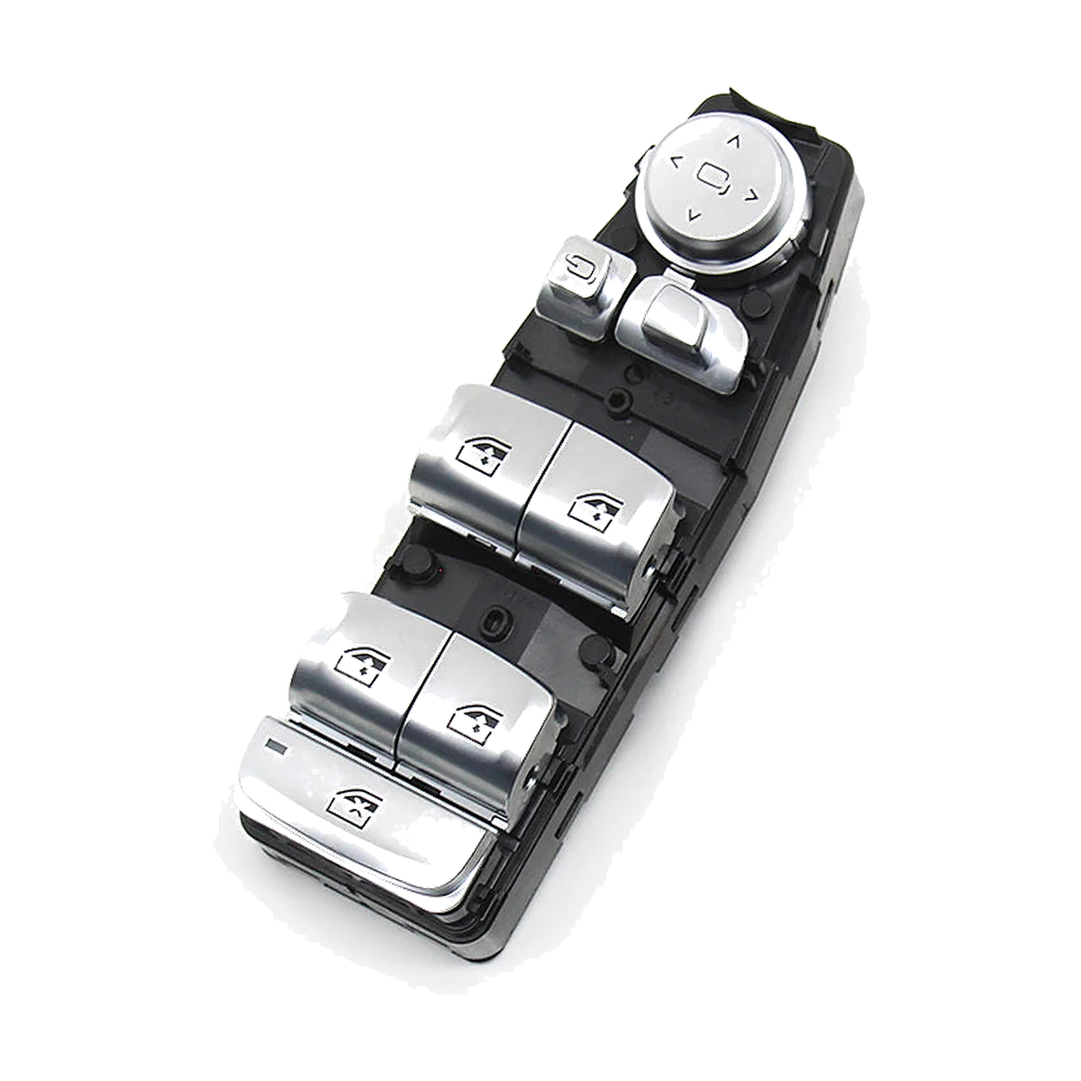 Model A 4-window master switch panel, chrome finish, for BMW F-Series F20, F30, F10, F25, F01 (LHD/RHD)