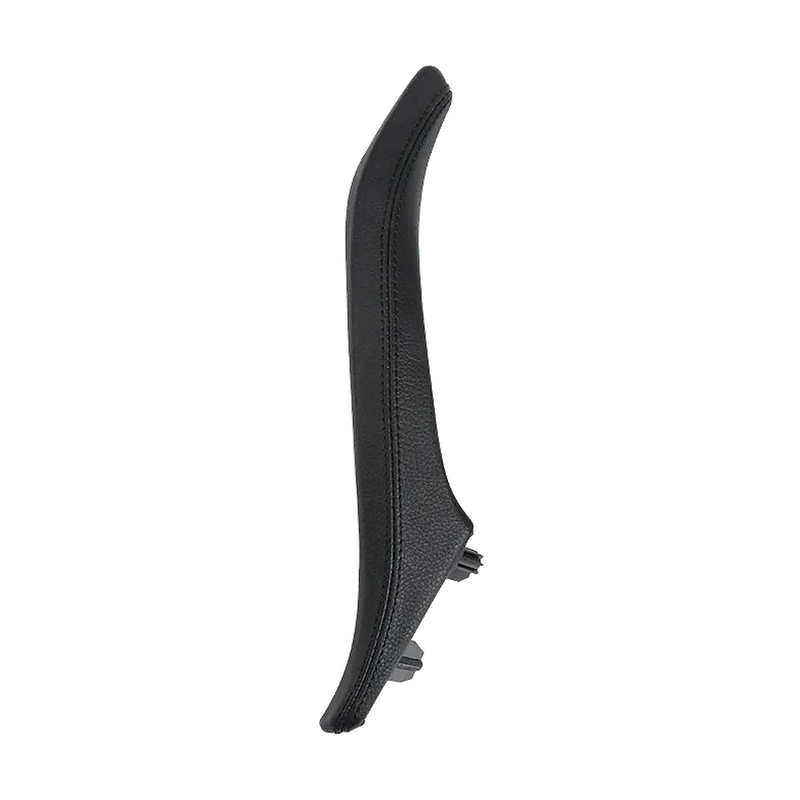 Black leather door pull handle, left side, for BMW 5 Series F10 / F11 (2010-2017)