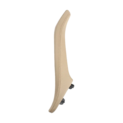 Beige leather door pull handle, left side, for BMW 5 Series F10 / F11 (2010-2017)