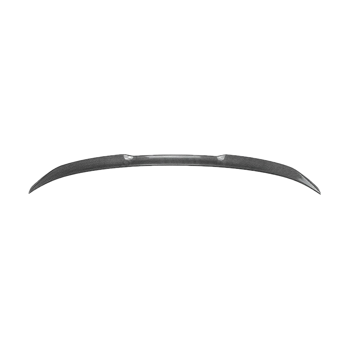 Carbon-look MP-style trunk lid spoiler for BMW 2 Series F74 (2024+), rear angle view