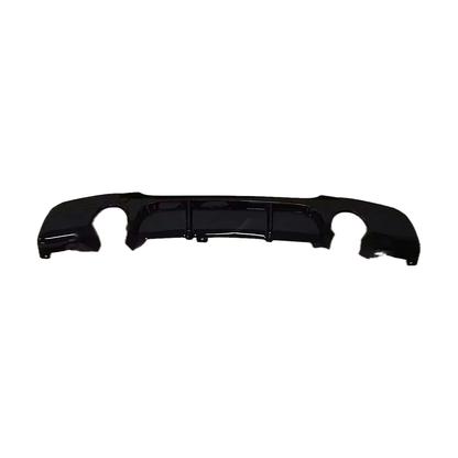 Gloss black M Performance style rear diffuser, double side dual exhaust cutouts, for BMW 3 Series E90/E91 M Sport 2005-2012