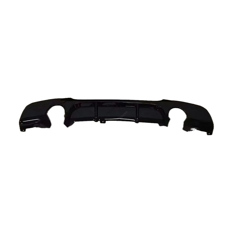 Gloss black M Performance style rear diffuser, double side dual exhaust cutouts, for BMW 3 Series E90/E91 M Sport 2005-2012