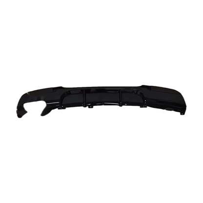 Gloss black M Performance style rear diffuser, single side oval exhaust cutout, for BMW 3 Series E90/E91 M Sport 2005-2012
