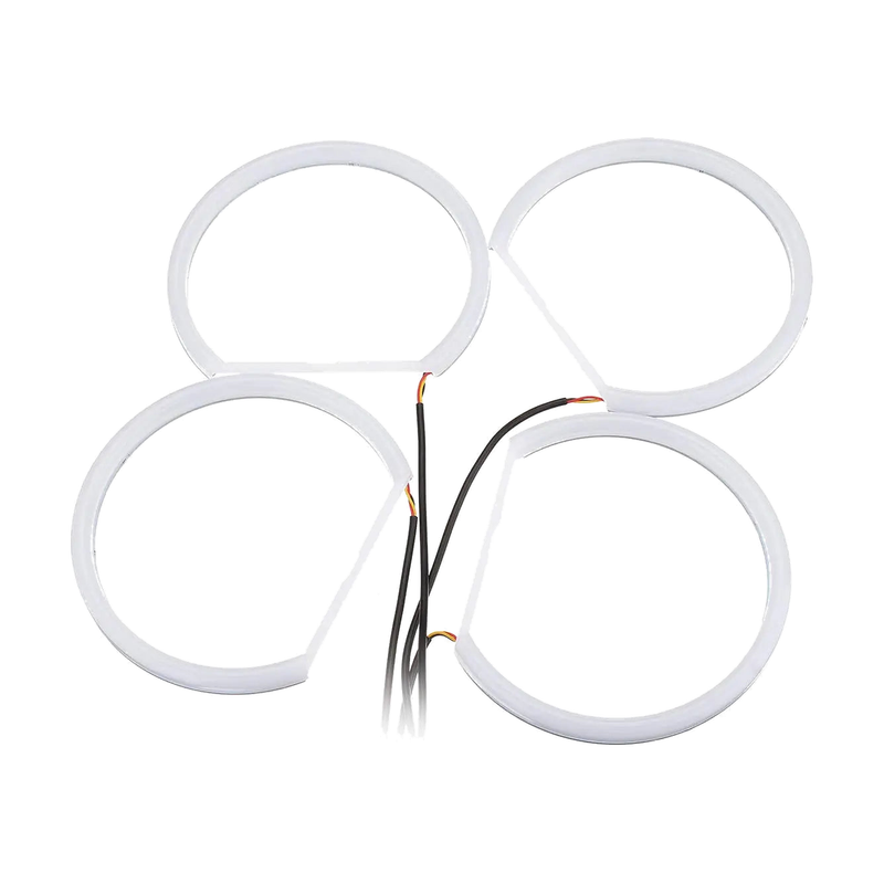 Cotton light angel eye halo ring set with wiring for BMW 3/5/7 Series E36, E38, E39, E46