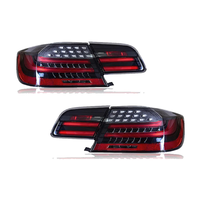 Smoked lens LED tail light set, both sides, for BMW 3 Series E92 Coupe incl. M3 (2006-2012)